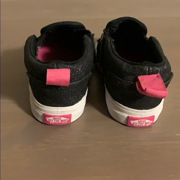 Vans “Asher” Sparkly Black Sneakers - Toddler’s Size 6 - Picture 4 of 4